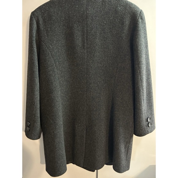 Worthington 10Petite Wool Women's Dress Coat-Gray - Picture 3 of 5